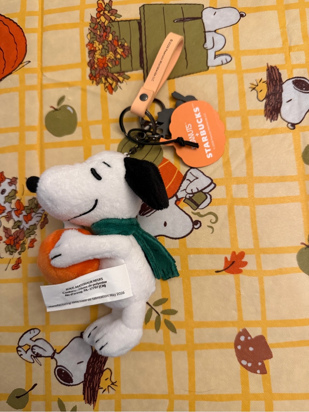 NWT Starbucks Snoopy Bag Charm